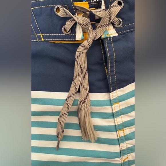 Patagonia Wavefarer Board Shorts Mens Size 34 Fitz Striped Swim Trunks - Picture 8 of 14